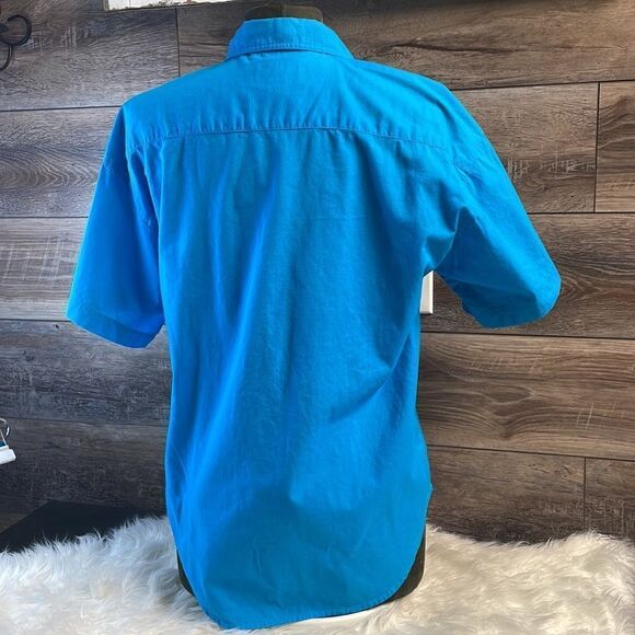 BEST American Clothing Co,Ladies Button Up Top, Size S, Blue - Picture 4 of 8